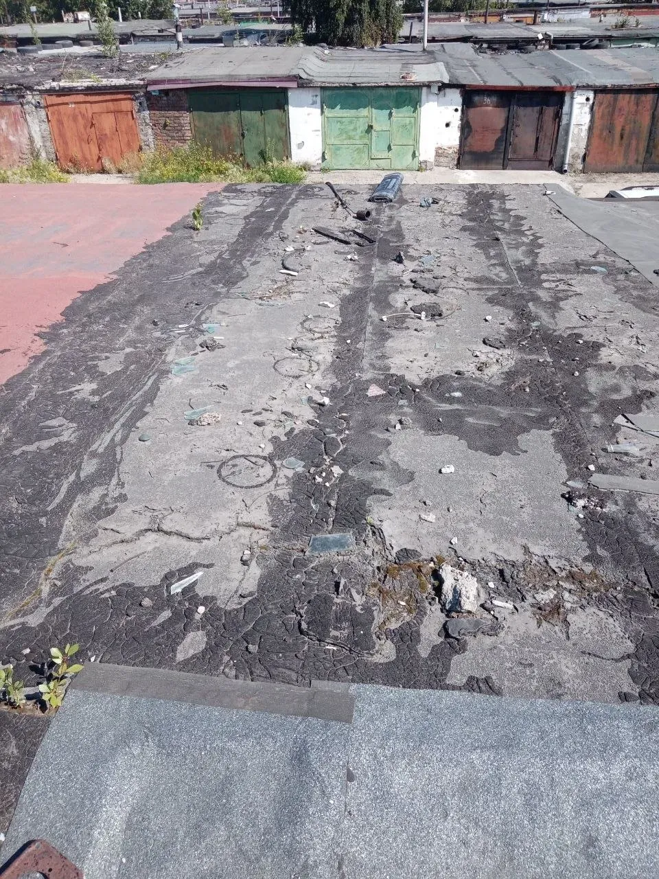 осмотр — состояние стяжки