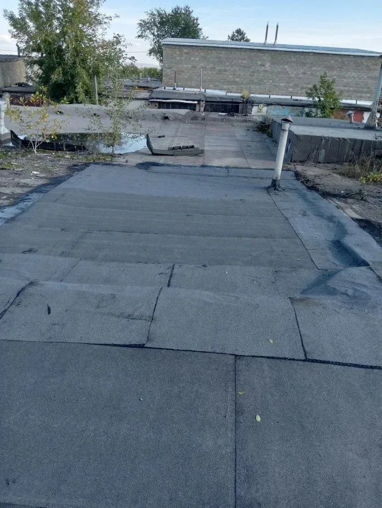 Ремонт наплавляемой кровли гаража в Красноярске — объект №1, бригада Дениса Краснова
