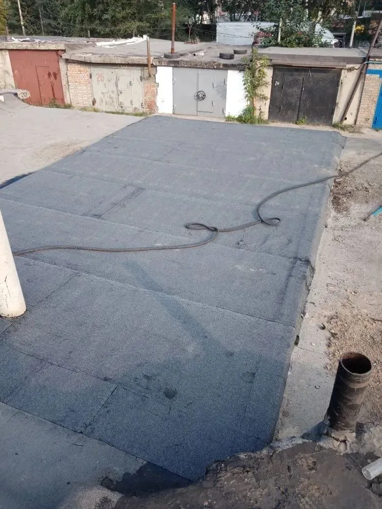 Ремонт наплавляемой кровли гаража в Красноярске — объект №10, бригада Дениса Краснова