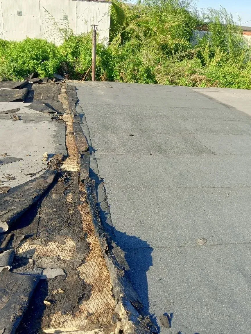 Ремонт наплавляемой кровли гаража в Красноярске — объект №14, бригада Дениса Краснова