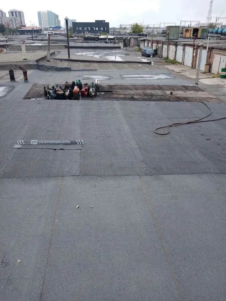 Ремонт наплавляемой кровли гаража в Красноярске — объект №16, бригада Дениса Краснова