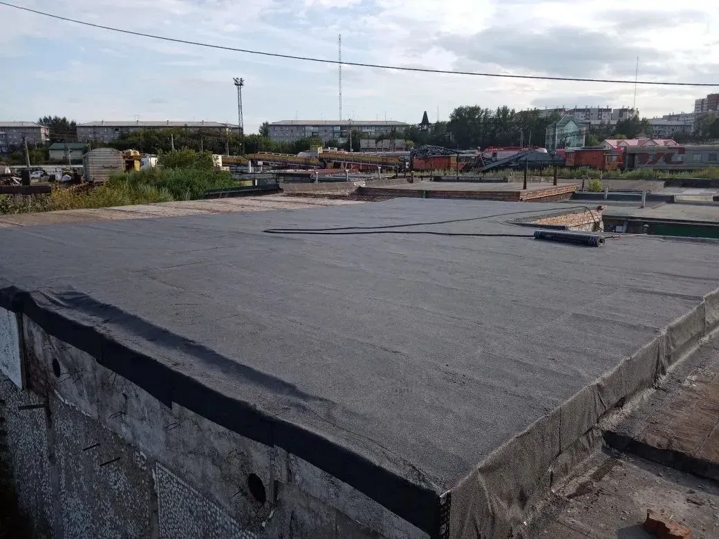 Ремонт наплавляемой кровли гаража в Красноярске — объект №18, бригада Дениса Краснова