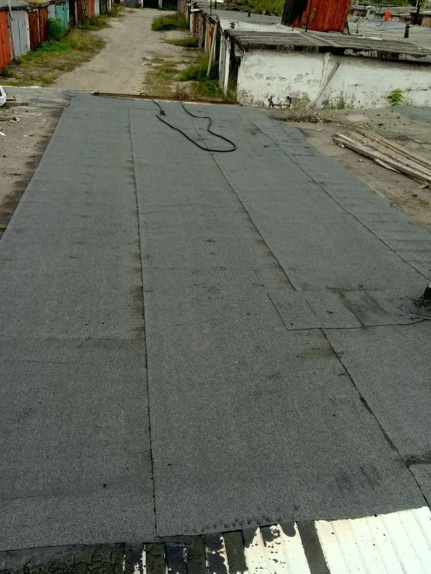 Ремонт наплавляемой кровли гаража в Красноярске — объект №19, бригада Дениса Краснова