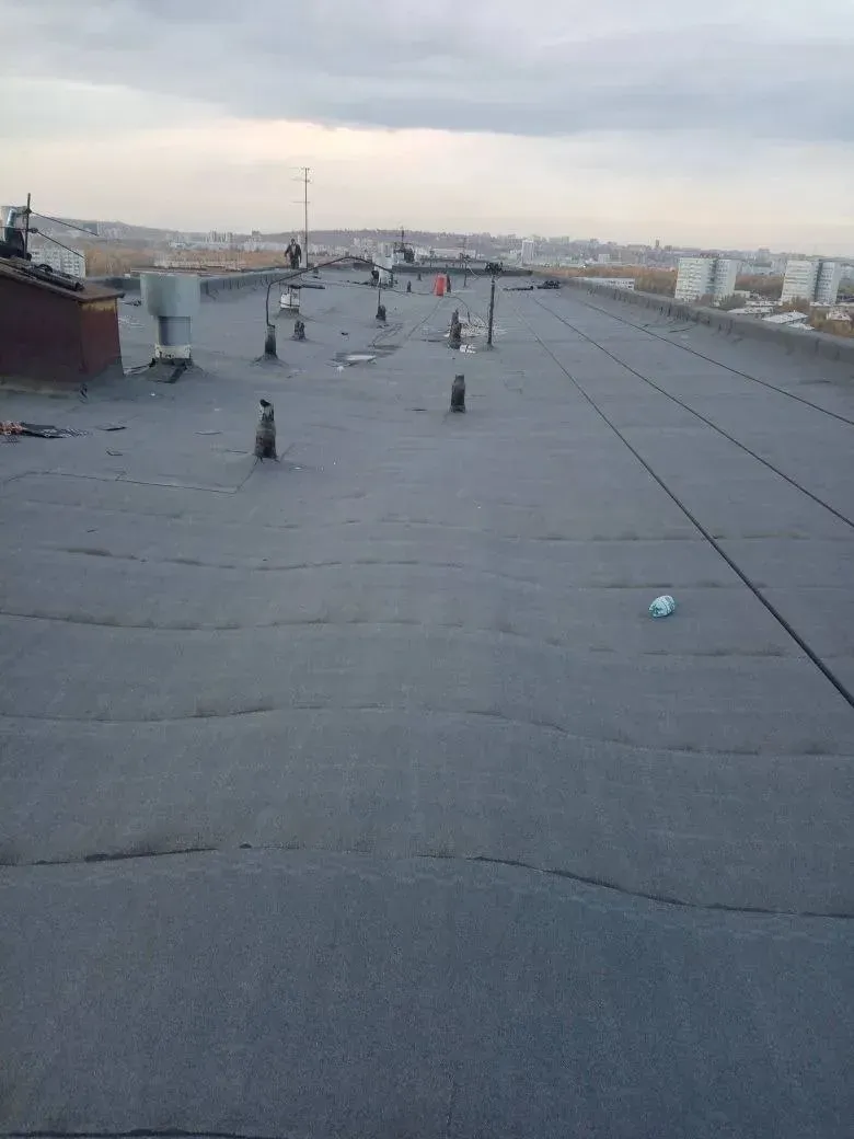 Ремонт наплавляемой кровли гаража в Красноярске — объект №21, бригада Дениса Краснова