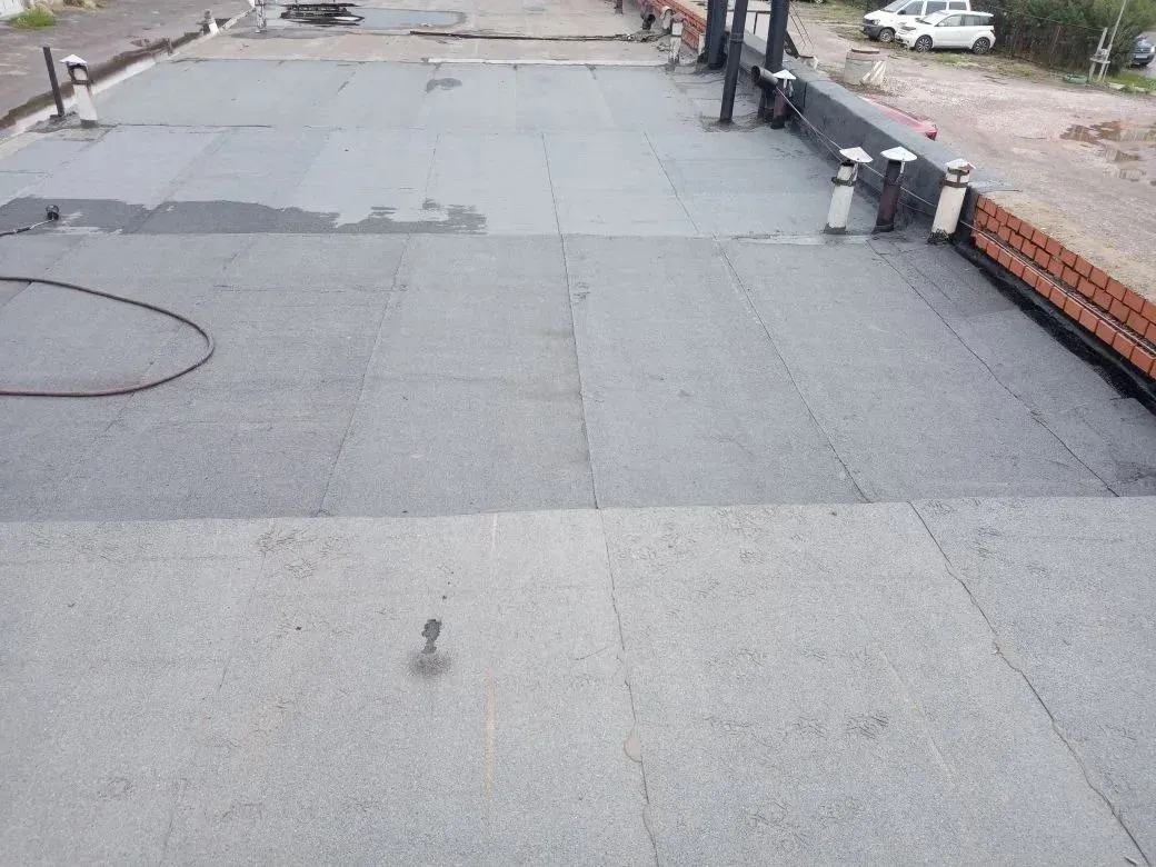 Ремонт наплавляемой кровли гаража в Красноярске — объект №22, бригада Дениса Краснова