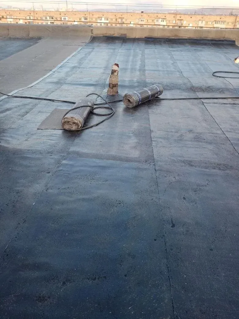 Ремонт наплавляемой кровли гаража в Красноярске — объект №24, бригада Дениса Краснова