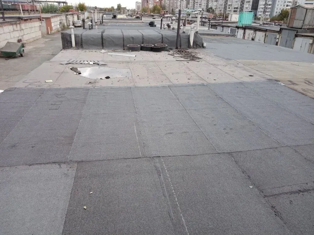 Ремонт наплавляемой кровли гаража в Красноярске — объект №8, бригада Дениса Краснова